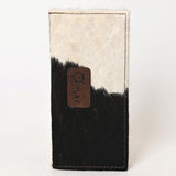 OHLAY WALLET Hand Tooled Hair-on Genuine Leather women bag western handbag purse