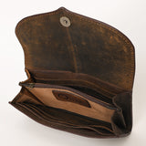 OHLAY WALLET Hand Tooled Genuine Leather women bag western handbag purse