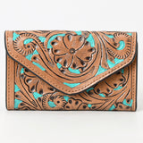 OHLAY WALLET Hand Tooled Genuine Leather women bag western handbag purse