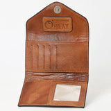 OHLAY WALLET Hand Tooled Genuine Leather women bag western handbag purse