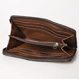 OHLAY WALLET Hand Tooled Embossed Genuine Leather women bag western handbag purse
