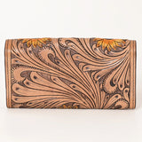 OHLAY WALLET Hand Tooled Genuine Leather women bag western handbag purse