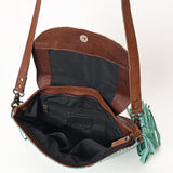 Ohlay Bags OHG168 Cross Body I Hand Tooled Embossed Hair-On Genuine Leather Women Bag Western Handbag Purse
