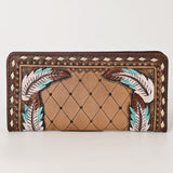 OHLAY WALLET Hand Tooled Genuine Leather women bag western handbag purse