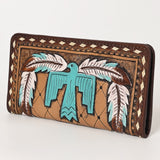OHLAY WALLET Hand Tooled Genuine Leather women bag western handbag purse