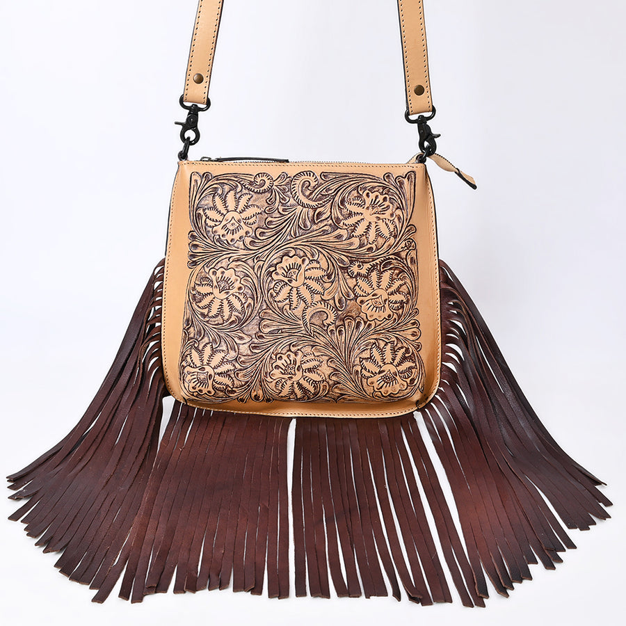 American Darling Messenger Hand Tooled Genuine Leather Western Women Bag Handbag Purse | Travel Bags College Casual