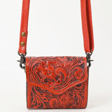 American Darling Wallet Hand Tooled Genuine Leather Women Bag Western Handbag Purse