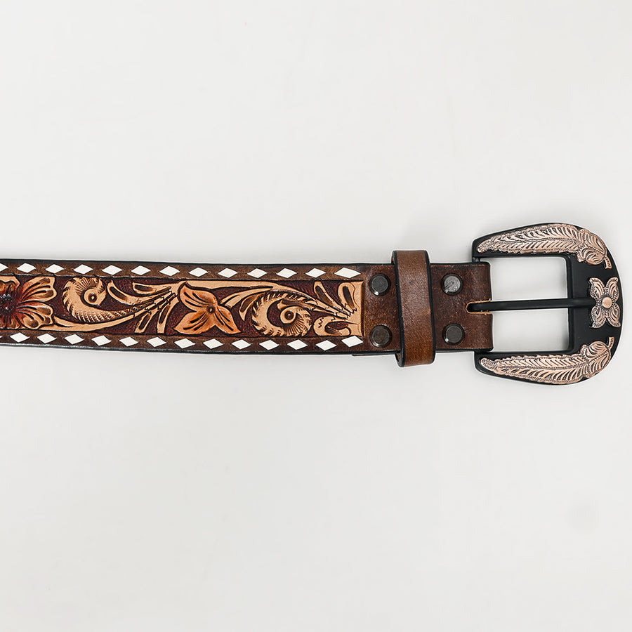 American Darling Beautifully Hand Tooled American Leather Belt Men & Women