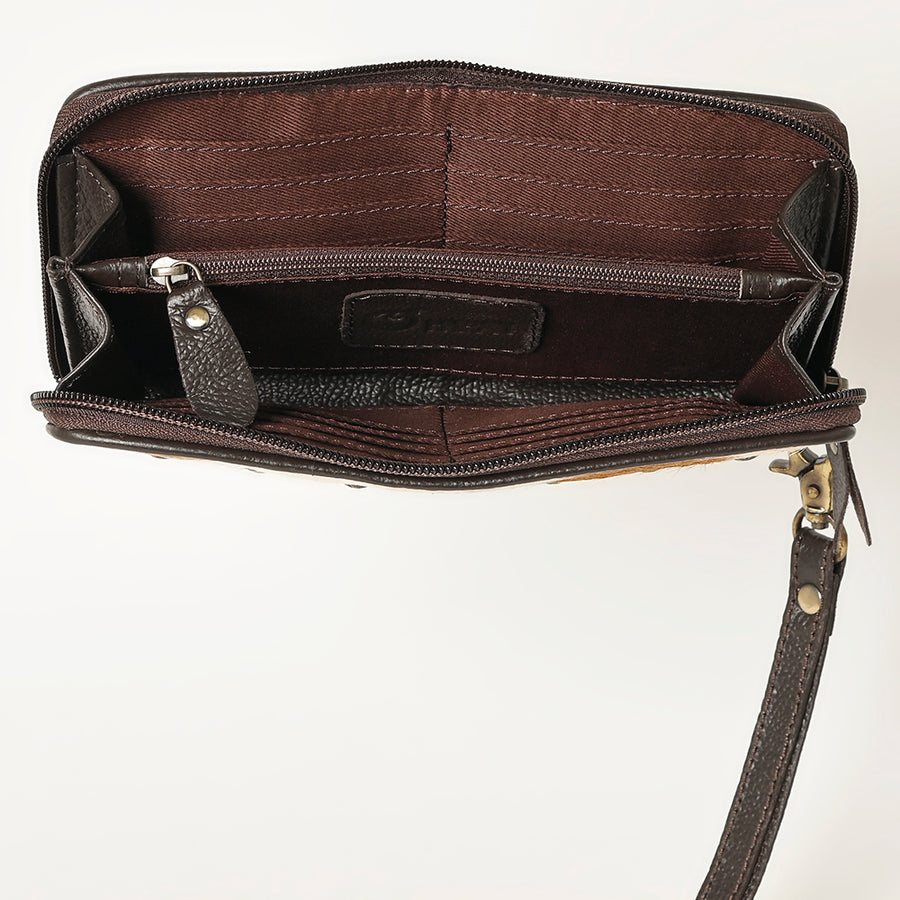 OHLAY Clutch Hair on Genuine Leather Western Women Bag Handbag Purse | Purses for Cute