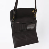 American Darling Clutch Hand Tooled Genuine Leather Women Bag Western Handbag Purse