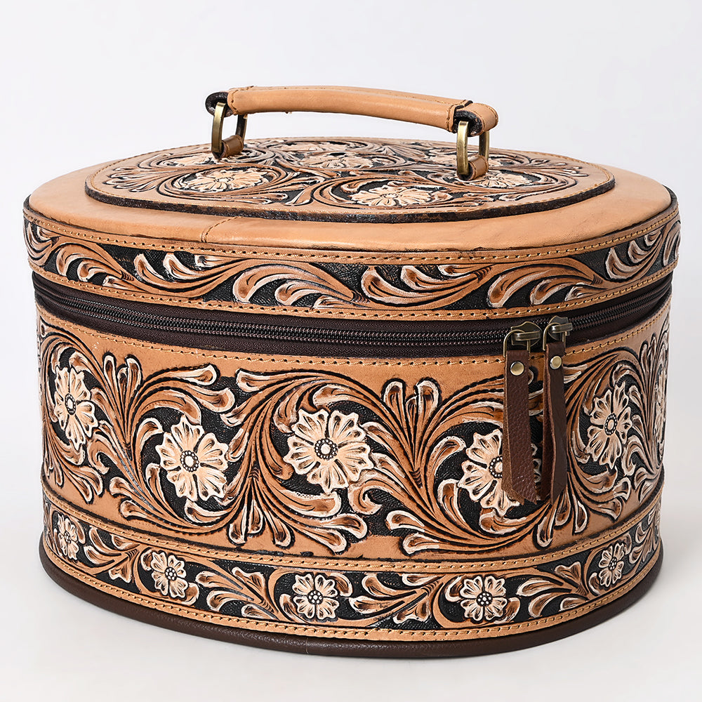 American Darling Jewelry Case Beautifully Hand Tooled Genuine Leather Women Bag Western Handbag Purse |
