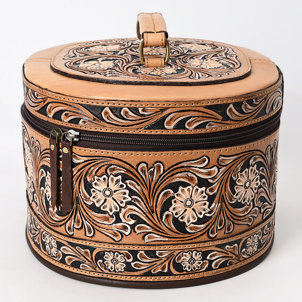 American Darling Jewelry Case Beautifully Hand Tooled Genuine Leather Women Bag Western Handbag Purse |