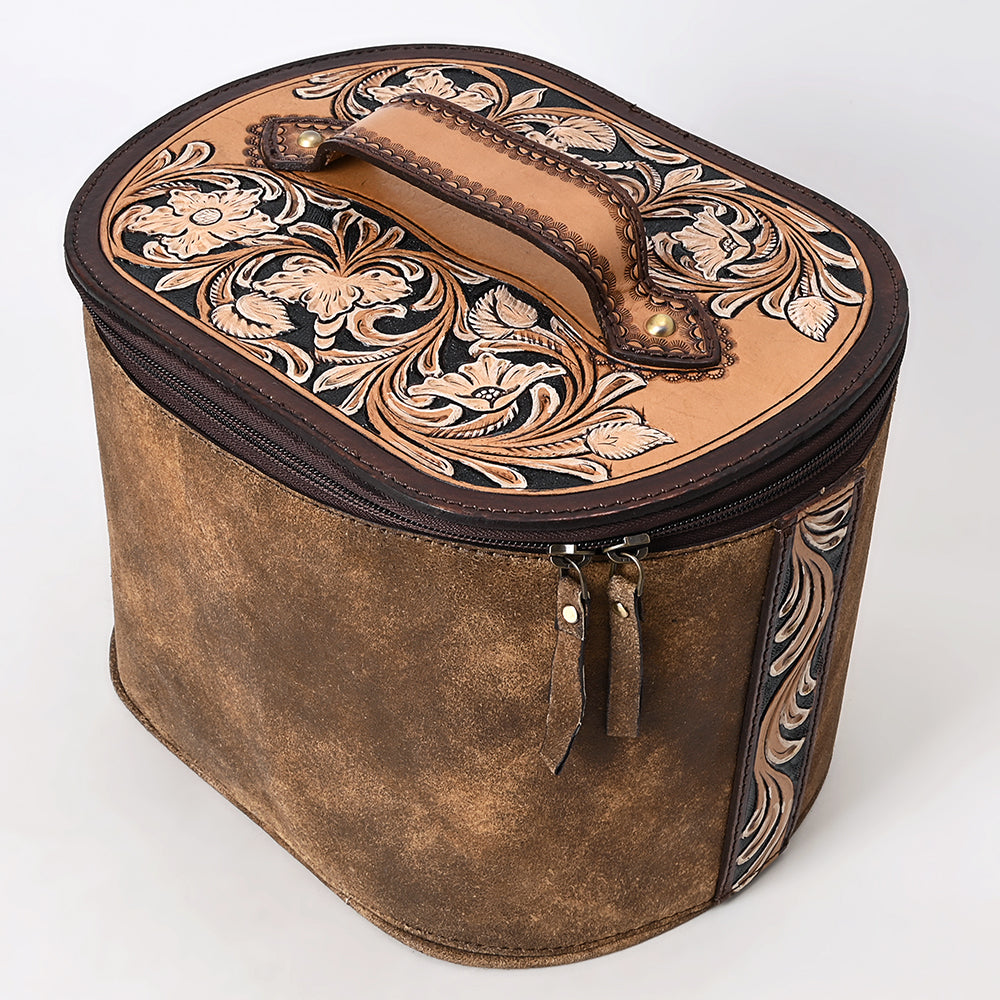 American Darling Jewelry Case Hand Tooled Genuine Leather Women's Bag Western Handbag Purse |