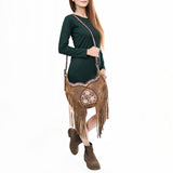American Darling Cross Body Hand Tooled Genuine Leather Western Women Bag Handbag Purse | Crossbody for Cute Purs