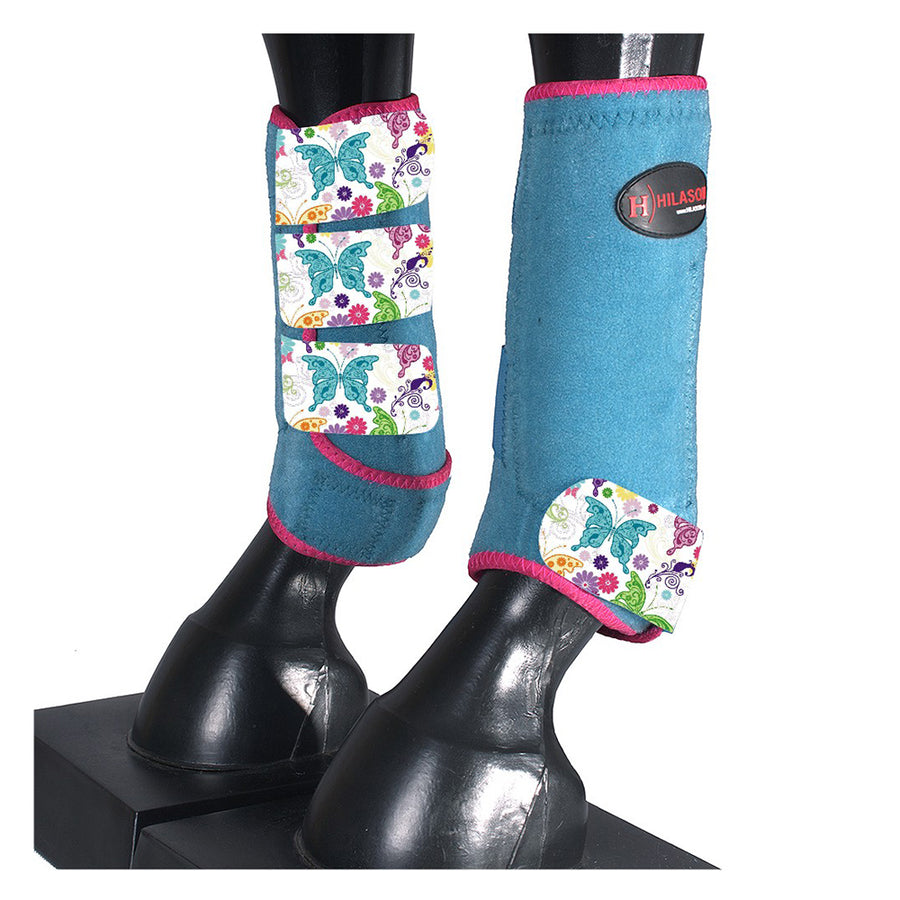 HILASON L M S Horse Front Leg Sport Boots | Jumping Printed