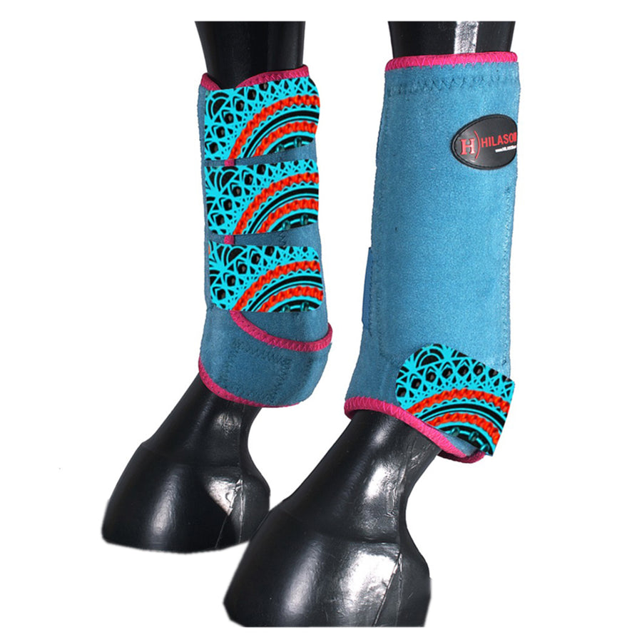 HILASON L M S H. Front Leg Sport Boots| Printed Sport Boots| H. Boots by Hilason – Cowboy and equestrian accessories