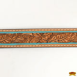 HILASON Western Genuine Leather Belt for Men Women Cowboy Cowgirl Handmade Unisex Full Grain Heavy Duty Floral Tooled Belt