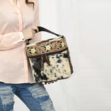 ADBGA427A American Darling JEWELRY CASE Hand Tooled Hair-on Genuine Leather women bag western handbag purse