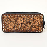 American Darling Jewelry Case Hand Tooled Hair-On Genuine Leather Western Women Bag |
