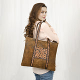 American Darling ADBGA479A Tote Hand Tooled Genuine Leather Women Bag Western Handbag Purse