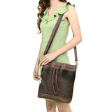 Ohlay Bags OHA109A Bucket Hair-On Genuine Leather Women Bag Western Handbag Purse