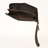 Ohlay Bags OHA129B Clutch Hand Tooled Genuine Leather Women Bag Western Handbag Purse