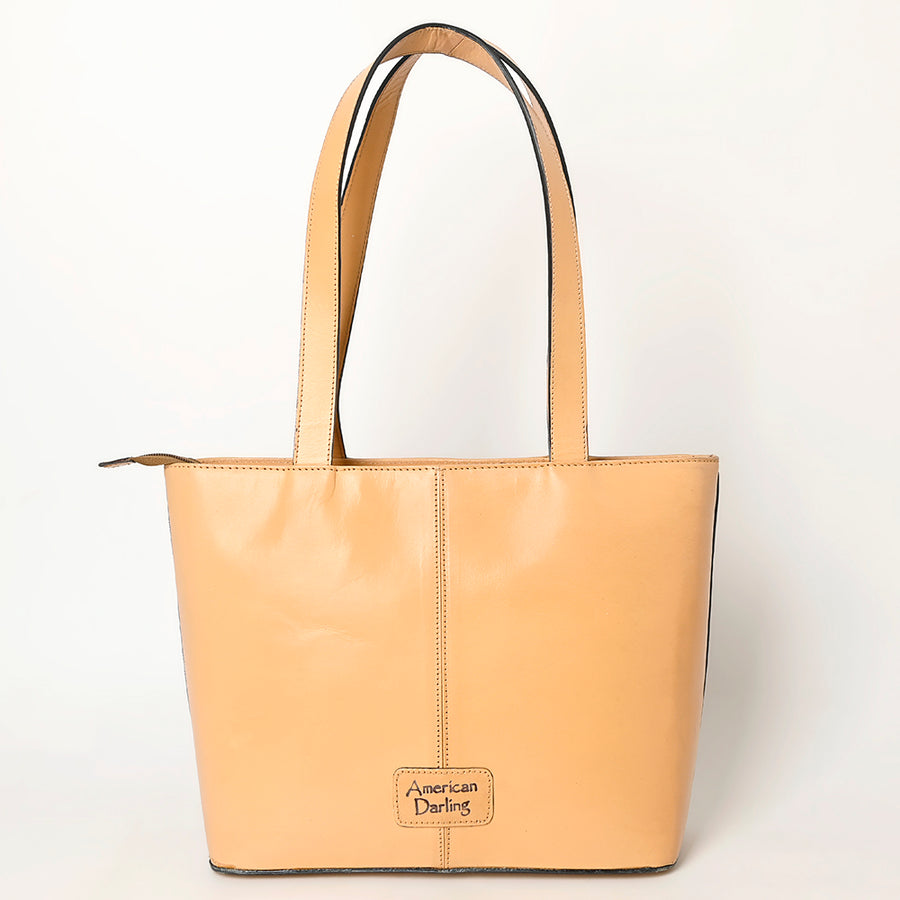 American Darling Tote Hand tooled Genuine Suede Leather Women Bag Western Handbag Purse | Travel Bags