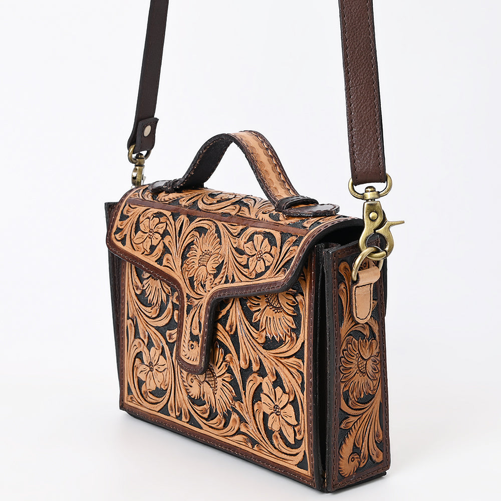 American Darling Cross Body I Hand Tooled Genuine Leather Women Bag Western Handbag Purse|