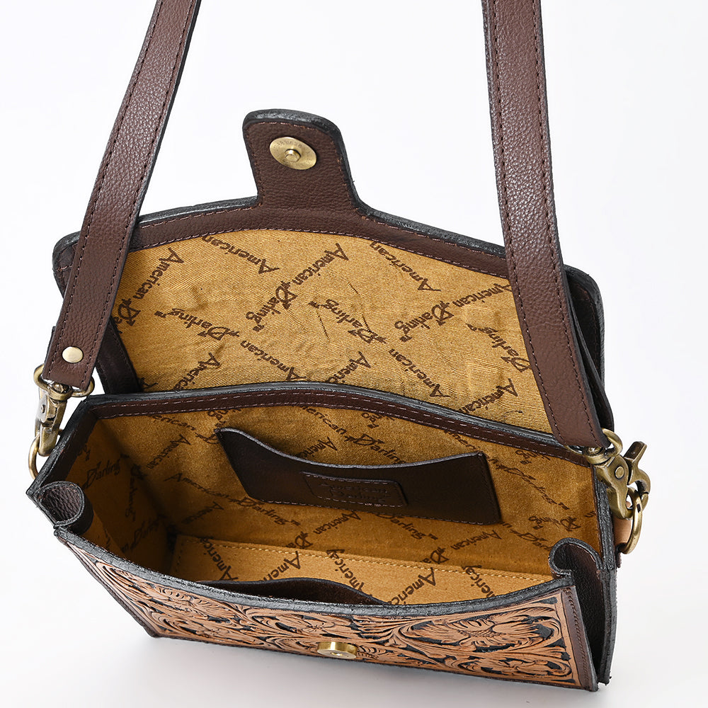 American Darling Cross Body I Hand Tooled Genuine Leather Women Bag Western Handbag Purse|