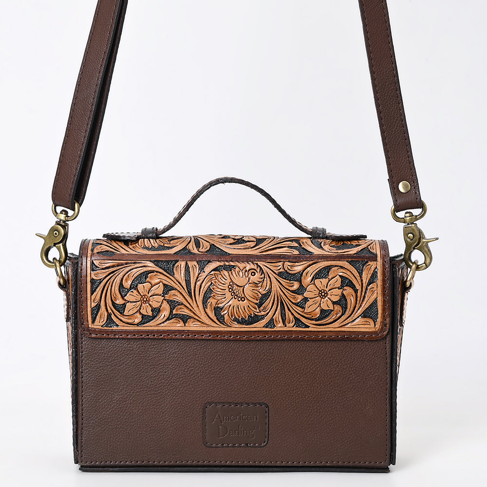 American Darling Cross Body I Hand Tooled Genuine Leather Women Bag Western Handbag Purse|