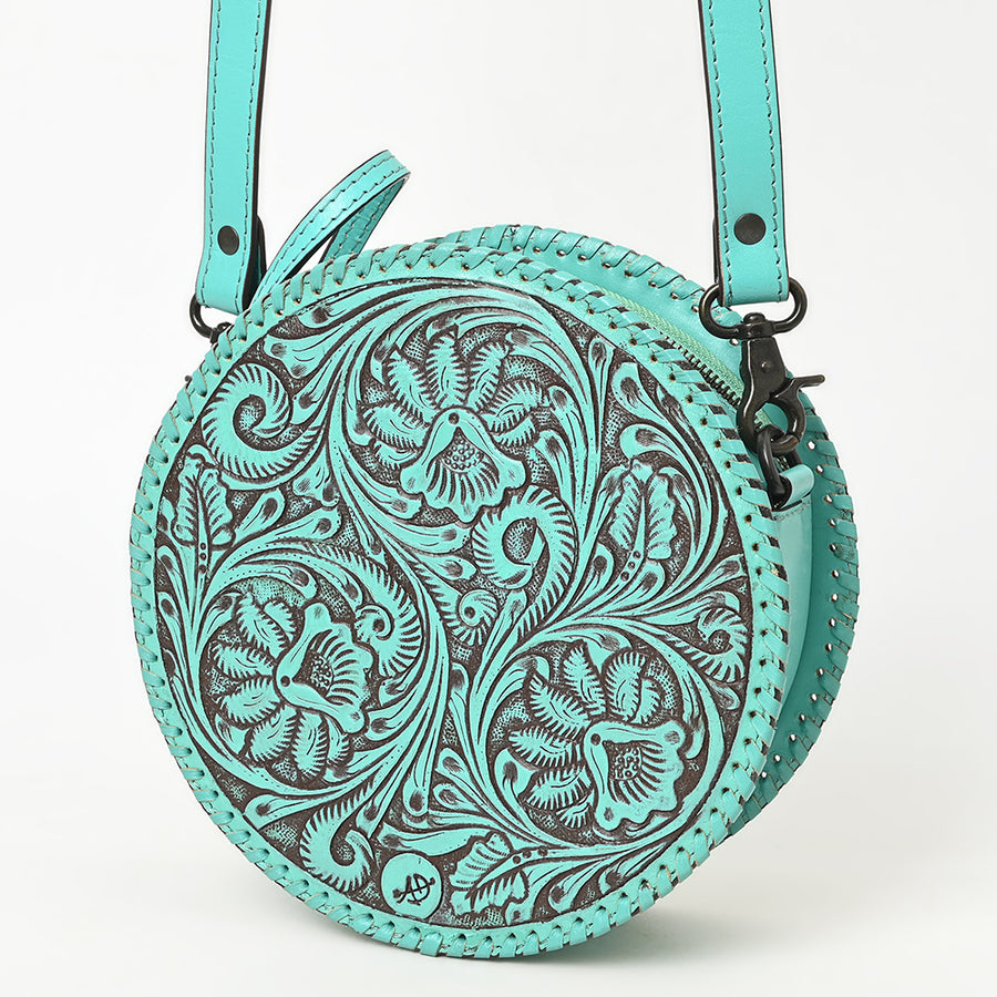 American Darling Canteen Hand Tooled Genuine Leather Women's Bag Western Handbag Purse | Women - Uhorse
