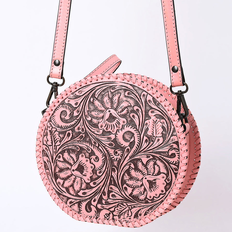 American Darling Canteen Hand Tooled Genuine Leather Women's Bag Western Handbag Purse | Women - Uhorse