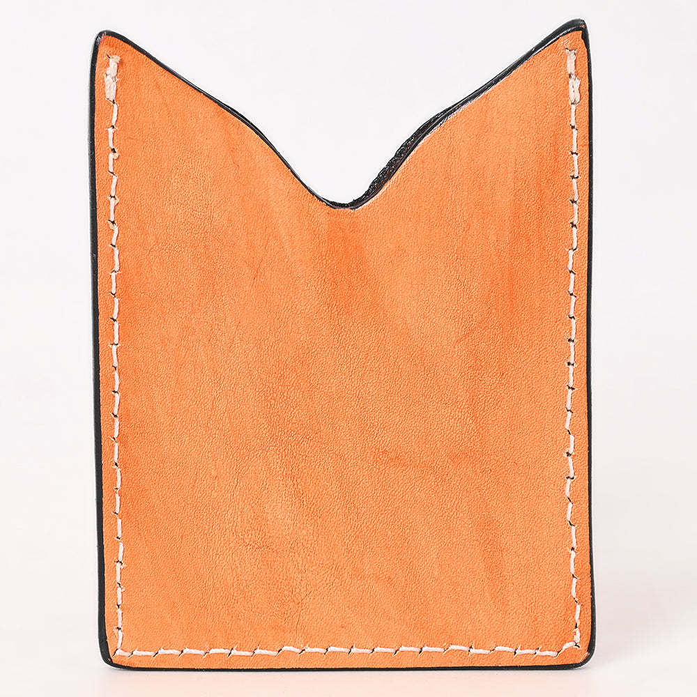 American Darling Floral Women & Men Hand Carved Genuine Leather Card Holder