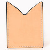 American Darling Floral Women & Men Hand Carved Genuine Leather Card Holder