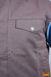 HILASON Outerwear Men's Vest Lightweight Waterproof Oilskin Jacket Sleeveless Brown