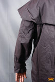 HILASON Outerwear Full Length Lightweight Waterproof Oilskin Duster Coat Rain Jacket Brown