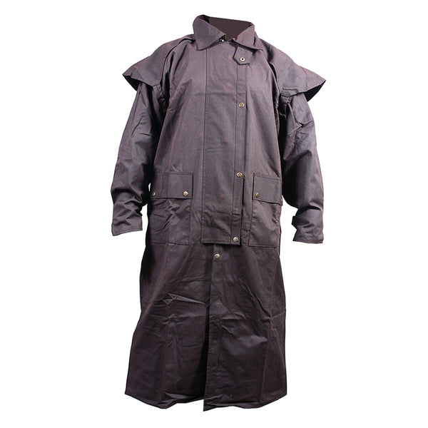 HILASON Outerwear Full Length Lightweight Waterproof Oilskin Duster Co Hilason Saddles and Tack