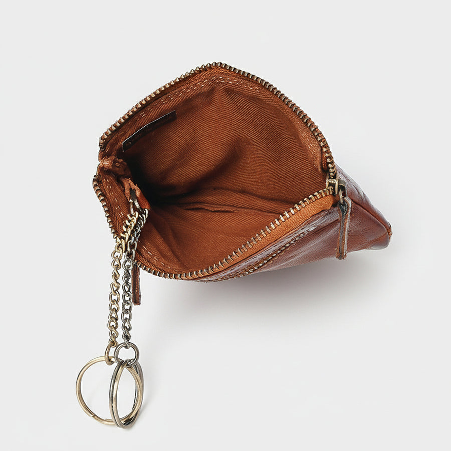 Spaghetti Western Swc436Cg Coin Purse Vintage Handmade Drum Dyed Genuine European Cowhide Leather Women Bag Western Handbag Purse