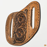 Hilason Leather Angled Knife Scabbard Sheath Cover Floral Tooled