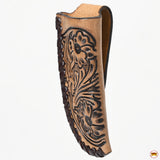 Med-Lrg Hilason Western Floral Stylish Design Geniune Leather Knife Holder