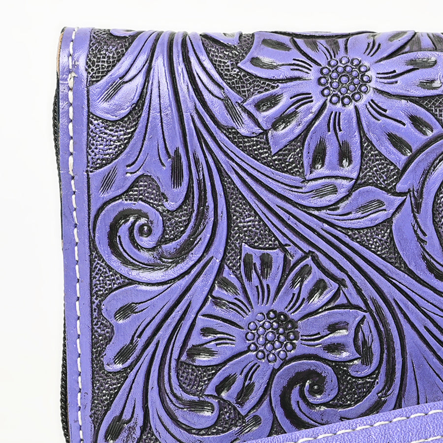 American Darling Clutch Hand Tooled Genuine Leather Western Women Bag Handbag Purse Tan | Purses for Cute