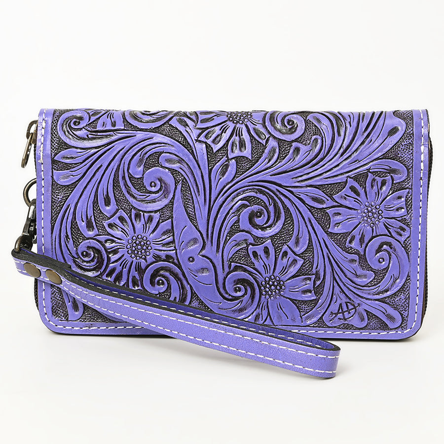 American Darling Clutch Hand Tooled Genuine Leather Western Women Bag Handbag Purse Tan | Purses for Cute