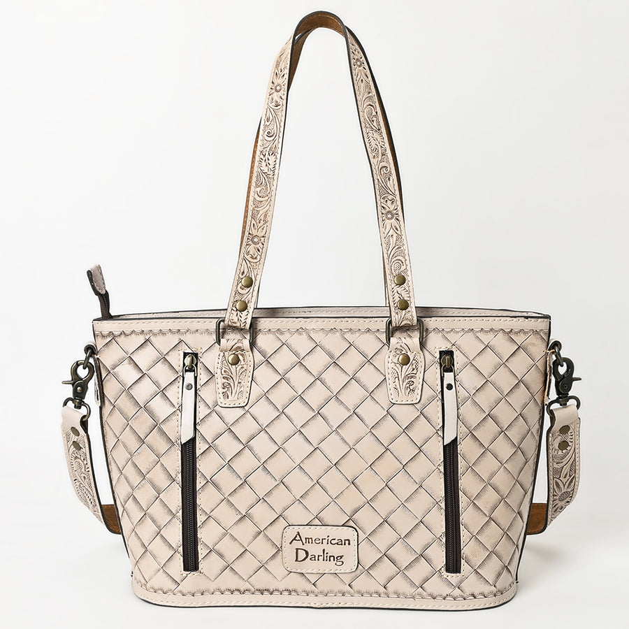 American Darling Tote Hand Tooled Genuine Leather Western Women Bag Handbag Purse | Travel Bags College Casual