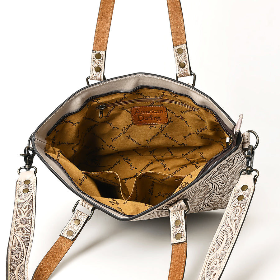 American Darling Tote Hand Tooled Genuine Leather Western Women Bag Handbag Purse | Travel Bags College Casual