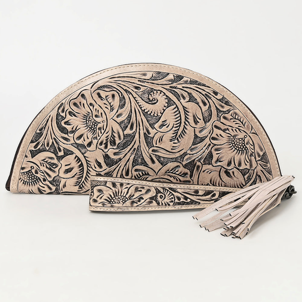 American Darling Clutch Hand Tooled Genuine Leather Women Bag Western Handbag Purse