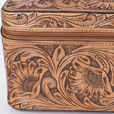 American Darling Jewelry Case Hand Tooled Genuine Leather Women Bag Western Handbag Purse