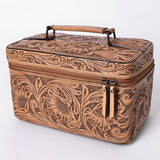 American Darling Jewelry Case Hand Tooled Genuine Leather Women Bag Western Handbag Purse