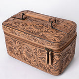American Darling Jewelry Case Hand Tooled Genuine Leather Women Bag Western Handbag Purse