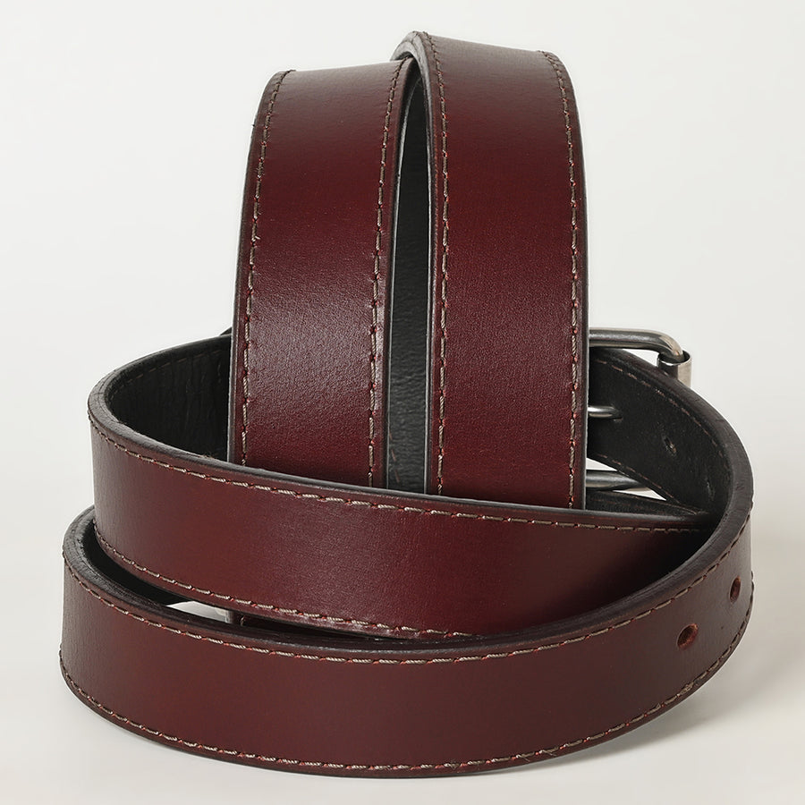 American Tanner Western Genuine Heavy-Duty Full Grain Leather Hand Crafted Unisex Holster Belt Men Women CCW Brown