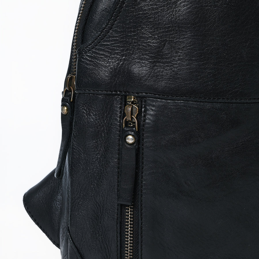 Spaghetti Western Swc202Blk Sling Vintage Handmade Drum Dyed Genuine European Cowhide Leather Women Bag Western Handbag Purse